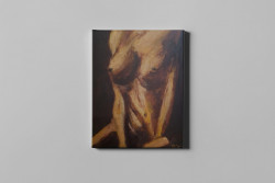 PRINT CANVAS CU INTERVENTIA ARTISTULUI ETERNAL FEMININE