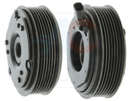 Set bobina, fulie si ambreiaj compresor A/C DELPHI V5 12V 7PK 123mm RENAULT NISSAN OPEL 8200678507