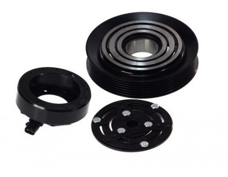 Set bobina, fulie si ambreiaj compresor A/C DENSO SCS06C / SCSA06C / 5SL12C-J 6PK 130mm ALFA ROMEO, FIAT