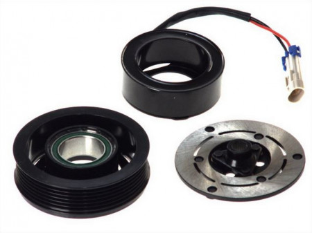 Set bobina, fulie si ambreiaj compresor A/C SANDEN SD6V12 OPEL ASTRA G, COMBO, COMBO TOUR, CORSA C, CORSA D, MERIVA A 1.7D/2.0D/2.2D 02.98-