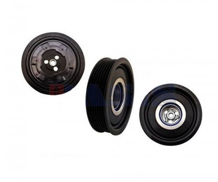 Set fulie si ambreiaj compresor A/C DENSO 6SEU / 7SEU16C / 7SEU17C 6pk 110mm MERCEDES producator AKS DASIS