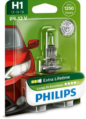 BEC FAR H1 55W 12V LONGER LIFE ECOVISION PHILIPS