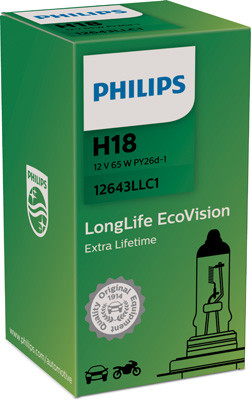 BEC FAR H18 65W 12V LONG LIFE ECOVISION (cutie) PHILIPS