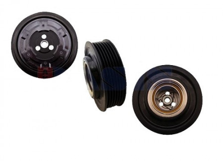 Set fulie si ambreiaj compresor A/C DENSO 6SEU14C 6PK 105mm AUDI SEAT MERCEDES AKS DASIS