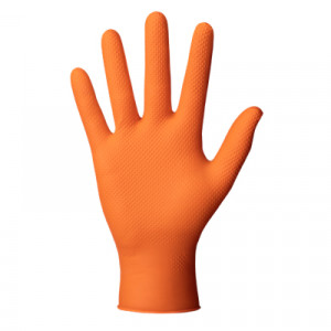 MANUSI DIN NITRIL CULOARE ORANGE STRUCTURA DIAMANTATAXXL SET 50BUC