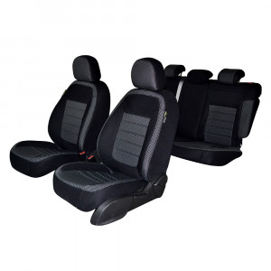 SET HUSE SCAUN UMBRELLA PENTRU PEUGEOT 308 HATCH 2014- (BANCHETA FRACTIONATA) CU TETIERE SPATE IN FORMA DE L