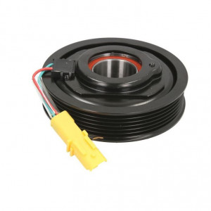 Set bobina, fulie si ambreiaj compresor AC SANDEN SD6C12 SD7C16 6PK 123mm CITROEN C3, C4, C5, C6, DS3, BERLINGO; PEUGEOT 607,307,308,407, 207, 208,5008, 508,2008