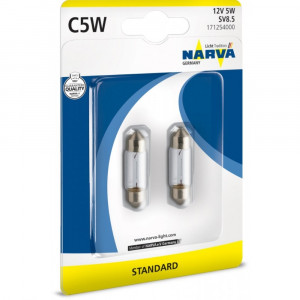 SET 2 BECURI C5W 12V BLISTER NARVA
