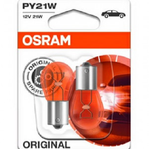 SET 2 BECURI 12V PY21W ORIGINAL BLISTER OSRAM