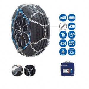Set (2buc) lanturi antiderapante 16mm PROFESSIONAL 4X4 & CARGO VERIGA PN27 + geanta transport