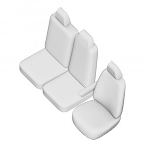 SET HUSE SCAUN UMBRELLA PENTRU RENAULT MASTER (2+1) 2010- TIP 2