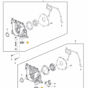 Simering pompa ulei Opel Astra J Originala GM 646125 55589549