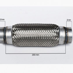 RACORD FLEXIBIL INNER & OUTER BRAID 52x200MM