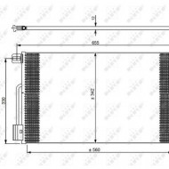 Radiator A/C Opel Adam 1.2 1.4 NRF