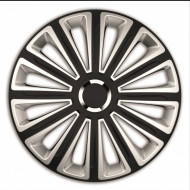 SET CAPACE ROTI 15` SILVER&BLACK CU INEL CROMAT TREND