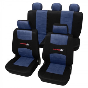 SET COMPLET HUSE SCAUNE (FATA+SPATE) ALBASTRU CARBON PETEX