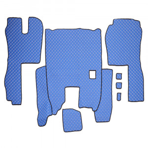 SET COVORASE PIELE ECOLOGICA TRUCK UMBRELLA PENTRU SCANIA SERIA R 2005-2016, MANUALA, ALBASTRU