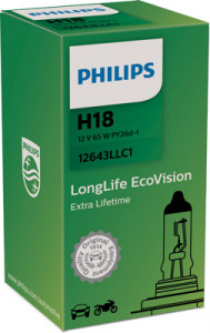 BEC FAR H18 65W 12V LONG LIFE ECOVISION (cutie) PHILIPS