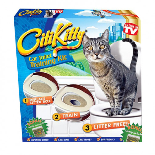 Kit FOXMAG24 pentru educarea pisicilor la toaleta Citi Kitty, 3 luni+