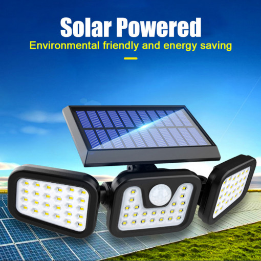 Proiector solar FOXMAG24® triplu Led, 30W