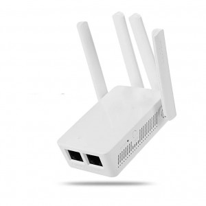 Amplificator extender Retea Wi-Fi FOXMAG24, 4 Antene, Repetor,server incorporat, Alb