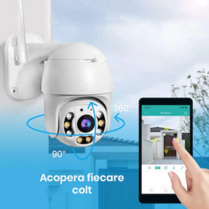 Camera De Supraveghere FOXMAG24® , FULL HD 1080P, Aplicatie mobila Yoosee, 2MP, Wifi, Interior/Exterior, Vedere Color Noaptea, Rezistenta La Apa, Comunicare Bidirectionala, Senzor Miscare