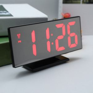 Ceas digital led mirror clock cu afisaj rosu, FOXMAG24®