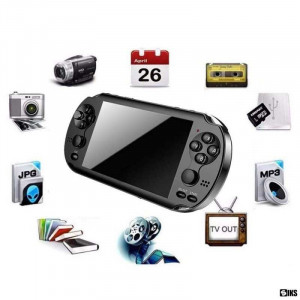 Consola GamePlayer FOXMAG24, 8 GB, 1000 de jocuri instalate, 4.3 Inch, Negru