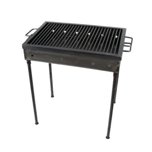 Gratar de gradina traditional FOXMAG24 Premium Barbecue, Picioare cu surub, Realizat manual 60x40 cm