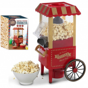 Masina retro de facut floricele Popcorn, temperatura de lucru 60°C - 200°C, putere 1500 W