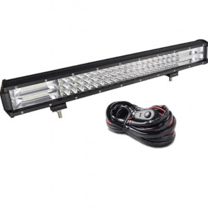 Set proiector auto led FOXMAG24, offroad, utilaje, atv, camion 288w 51 cm si kit cablaj releu si buton