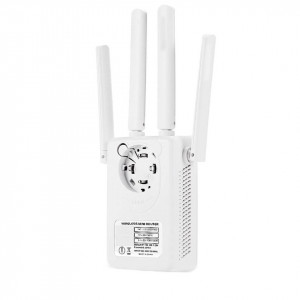 Amplificator extender Retea Wi-Fi FOXMAG24, 4 Antene, Repetor,server incorporat, Alb