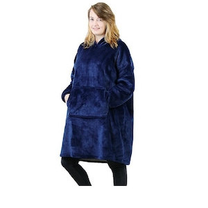 Hanorac huggle hoodie ultra plush, albastru, unisex, universal