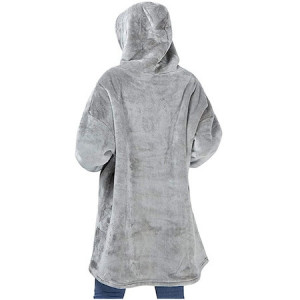 Hanorac Huggle Hoodie ultra plush,Patura cu maneci si gluga, cu buzunar frontal, captusit, plusat, ultra usor si calduros