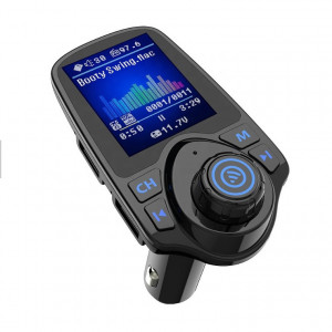 Modulator FM Bluetooth 4.0 Auto FOXMAG24®, Transmitator AUX USB Display Color 1.8" MP3 Player Android iOS