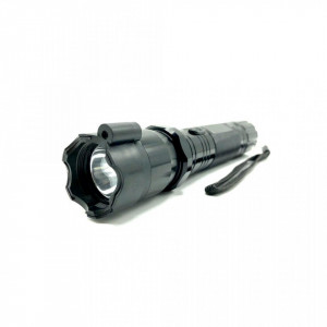 Set Electrosoc cu lanterna si laser pentru autoaparare FOXMAG24® + Spray paralizant NATO 60ml