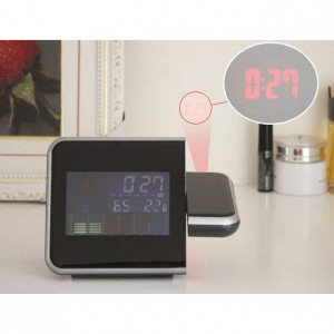 Ceas LED cu calendar FOXMAG24®, alarma, ecran color