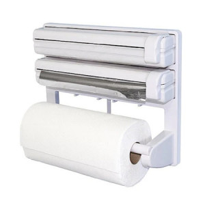 Dispenser triplu bucatarie FOXMAG24, pentru hartie, folie aluminiu, stretch