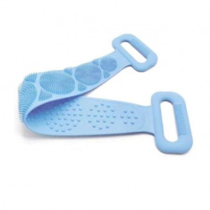 Banda pentru igiena corporala FOXMAG24, 2in1, masaj si exfoliere, silicon, albastru
