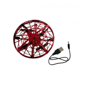 Mini drona FOXMAG24, OZN, incarcare USB, senzori infrarosu, ABS, rosu