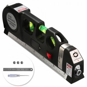 Nivela multifunctionala cu laser FOXMAG24®, boloboc si ruleta