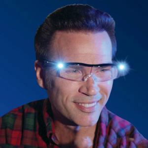 Ochelari cu lupa si LED FOXMAG24® Mighty Sight, marire 160%, reincarcabili, unisex