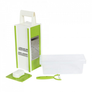 Razatoare multifunctionala cu recipient FOXMAG24®, Alb/Verde