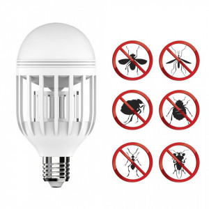 Bec LED anti-tantari FOXMAG24 - 15W, E27, 6500K, lumina rece
