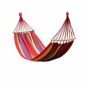 Hamac din bumbac multicolor, FOXMAG24, 200x100 cm