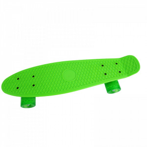 Penny Board cu roti din silicon FOXMAG24®, 55 cm, verde