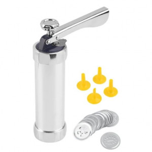 Aparat FOXMAG24 pentru fursecuri, biscuiti cu 10 forme, 4 palnii din inox