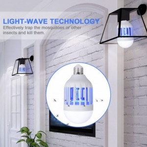 Bec LED antiinsecte cu lampa UV anti-tantari, insecte 600 lm, 60 W