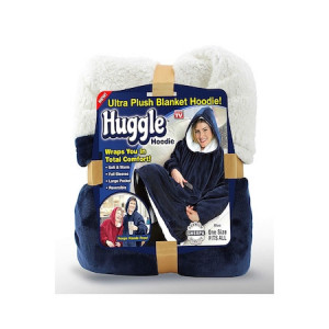 Hanorac huggle hoodie ultra plush, albastru, unisex, universal