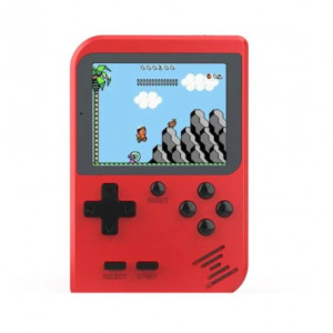 Joc tetris FOXMAG24, 400 de jocuri, retro, consola portabila, rosu
